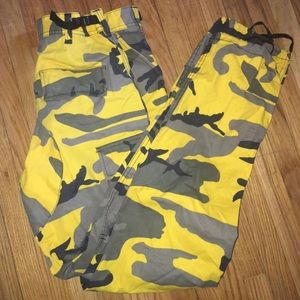 Yellow camo Rothco BDU Cargo pants